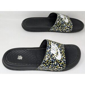 Nike Benassi JDI Print 618919-037 Flowers Floral Slides Sandals Shoes Women's 11